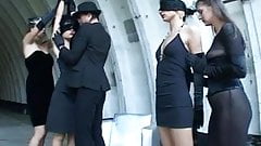 Latex and lesbian BDSM