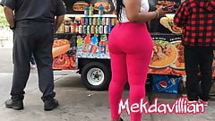 Thick Vpl Booty African Milf in Pink Pants
