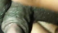 Giant French black clit