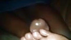 South African butch lesbian footjob (lots of cum)