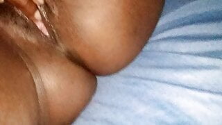 Misspussie showing pussy and masturbating her black sweet pussy