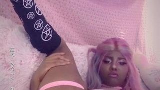 ebony vibrator orgasm contractions at 12.28