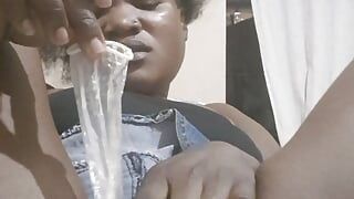 Condom With Cum Turn Her On – Making Her Wet